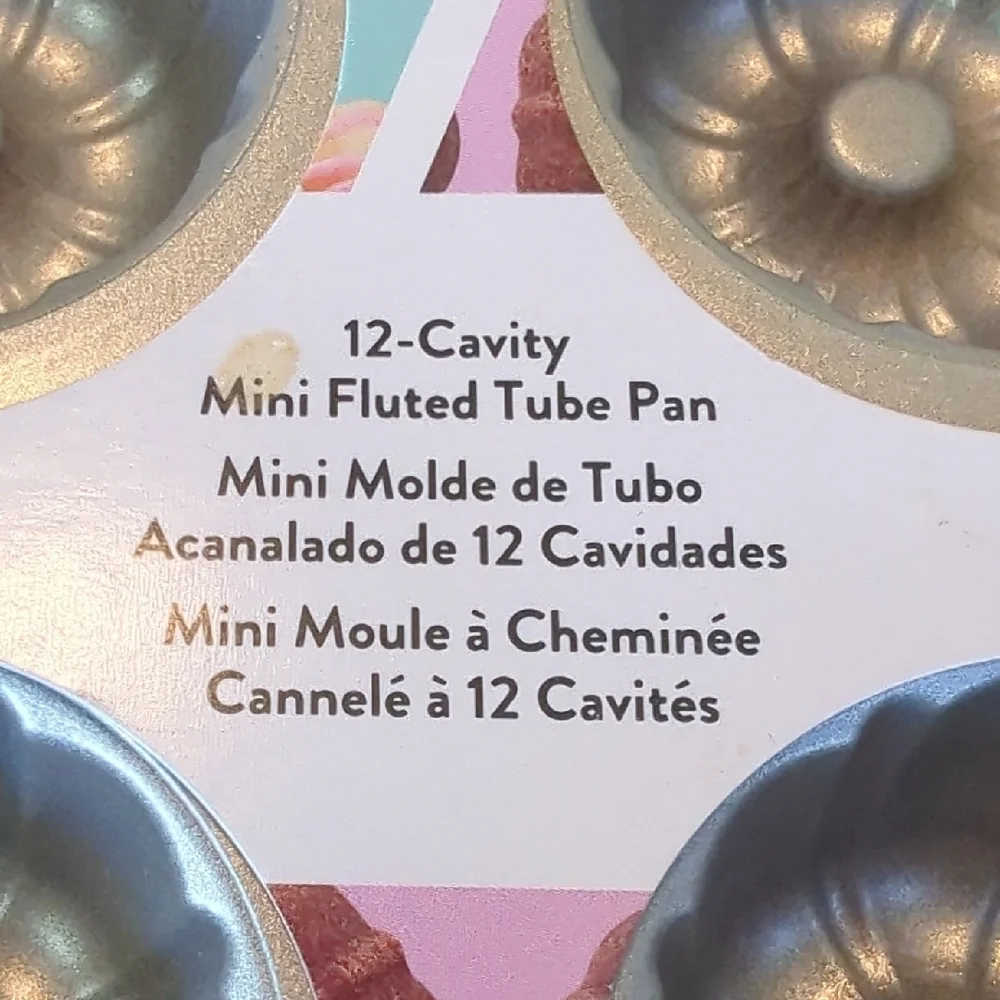 Wilton Mini Fluted Muffin Pan in Metallic Gold